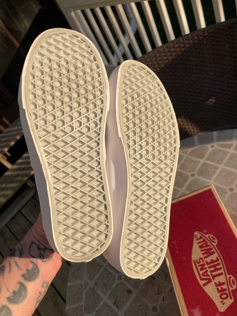 Vans Old Skool True White Mens Size 7.5 - Picture 5 of 7
